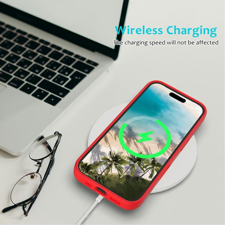 For iPhone 16 Solid Color Silicone Phone Case(Red) - More iPhone Cases by PMC TechLife | Online Shopping South Africa | PMC TechLife | Buy Now Pay Later Mobicred