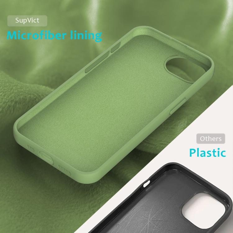 For iPhone 16e Solid Color Silicone Phone Case(Mint Green) - iPhone 16e Cases by PMC TechLife | Online Shopping South Africa | PMC TechLife | Buy Now Pay Later Mobicred