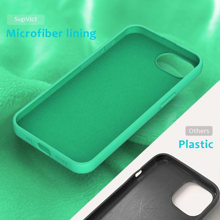 For iPhone 16e Solid Color Silicone Phone Case(Green) - iPhone 16e Cases by PMC TechLife | Online Shopping South Africa | PMC TechLife | Buy Now Pay Later Mobicred