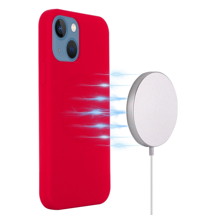 For iPhone 15 Plus Shockproof Silicone Magsafe Phone Case(Red) - iPhone 15 Plus Cases by PMC Jewellery | Online Shopping South Africa | PMC Jewellery