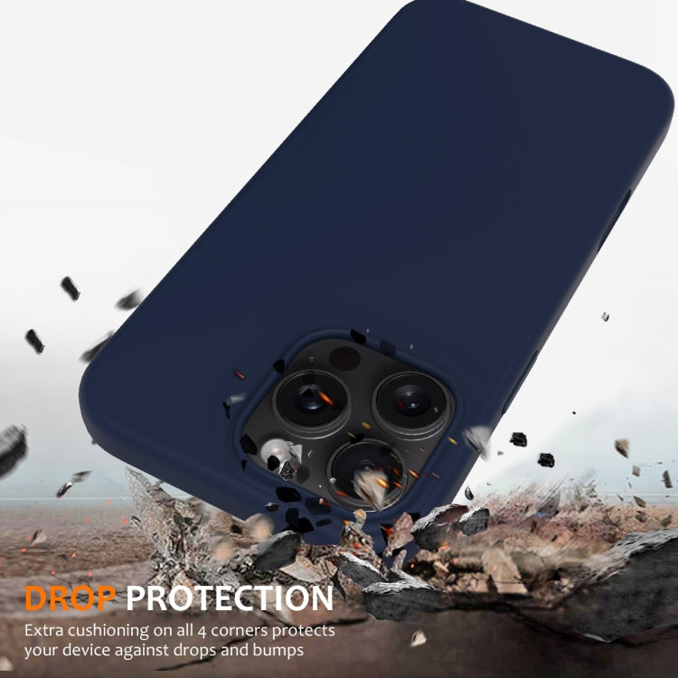 For iPhone 16 Pro Max Shockproof Silicone Magsafe Phone Case(Navy Blue) - iPhone 16 Pro Max Cases by PMC TechLife | Online Shopping South Africa | PMC TechLife | Buy Now Pay Later Mobicred