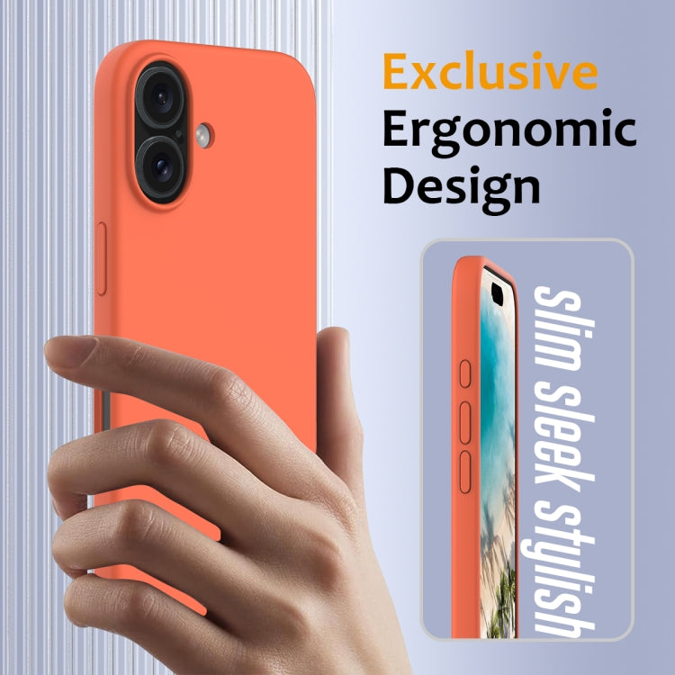 For iPhone 16 Plus Shockproof Silicone Magsafe Phone Case(Gold Orange) - iPhone 16 Plus Cases by PMC TechLife | Online Shopping South Africa | PMC TechLife | Buy Now Pay Later Mobicred