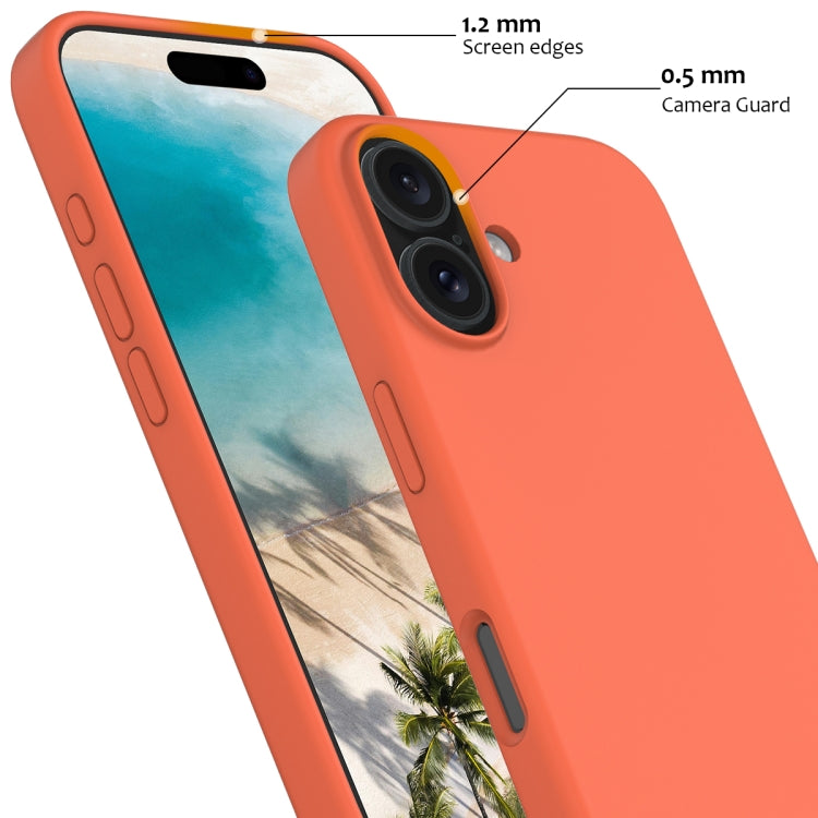 For iPhone 16 Plus Shockproof Silicone Magsafe Phone Case(Gold Orange) - iPhone 16 Plus Cases by PMC TechLife | Online Shopping South Africa | PMC TechLife | Buy Now Pay Later Mobicred