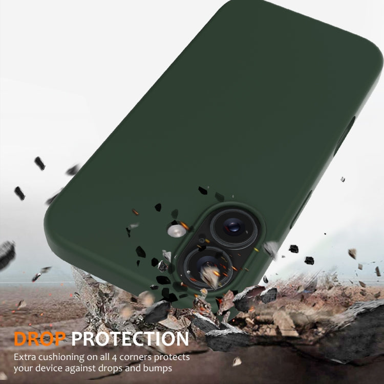 For iPhone 16 Shockproof Silicone Magsafe Phone Case(Dark Green) - iPhone 16 Cases by PMC Jewellery | Online Shopping South Africa | PMC Jewellery | Buy Now Pay Later Mobicred