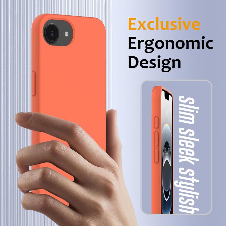 For iPhone 16e Shockproof Silicone Magsafe Phone Case(Gold Orange) - iPhone 16e Cases by PMC TechLife | Online Shopping South Africa | PMC TechLife | Buy Now Pay Later Mobicred