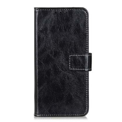 For iPhone 16 Pro Max Retro Crazy Horse Texture Horizontal Flip Leather Phone Case(Black) - iPhone 16 Pro Max Cases by PMC Jewellery | Online Shopping South Africa | PMC Jewellery | Buy Now Pay Later Mobicred