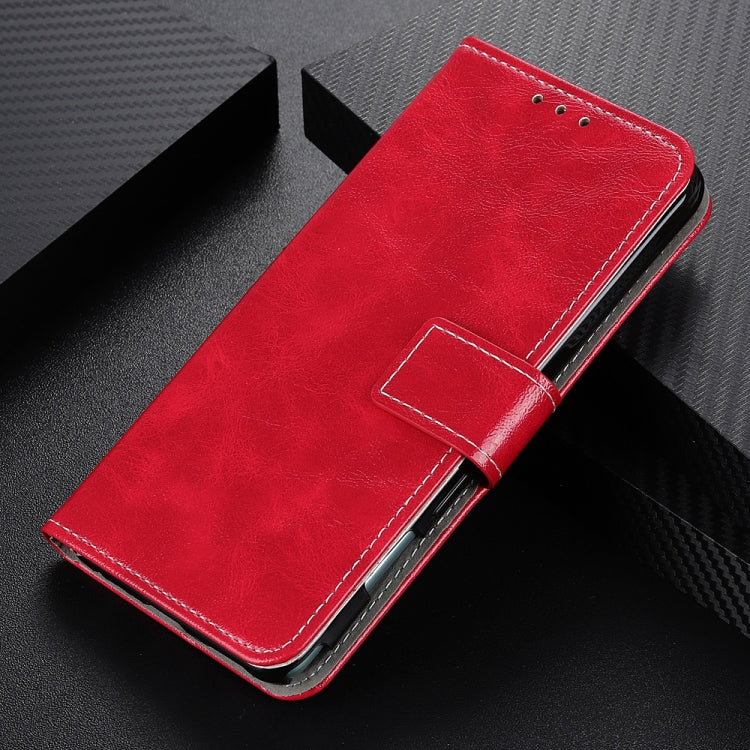 For iPhone 16e Retro Crazy Horse Texture Horizontal Flip Leather Phone Case(Red) - iPhone 16e Cases by PMC TechLife | Online Shopping South Africa | PMC TechLife | Buy Now Pay Later Mobicred