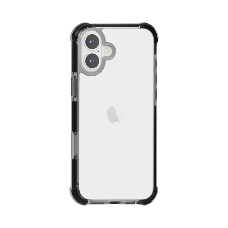 For iPhone 16 Plus Four-corner Shockproof TPU + Acrylic Phone Case(Black) - iPhone 16 Plus Cases by PMC TechLife | Online Shopping South Africa | PMC TechLife | Buy Now Pay Later Mobicred