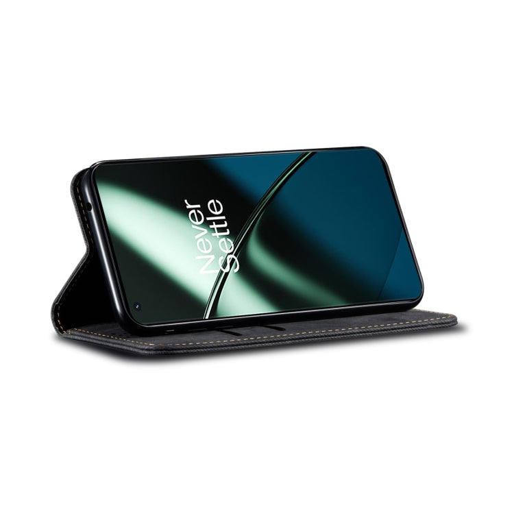 For Xiaomi 13 Lite / Civi 2 Denim Texture Flip Leather Phone Case(Black) - 13 Lite Cases by PMC TechLife | Online Shopping South Africa | PMC TechLife | Buy Now Pay Later Mobicred