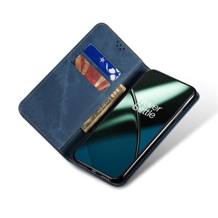 For Honor 90 Denim Texture Flip Leather Phone Case(Blue) - Honor Cases by PMC TechLife | Online Shopping South Africa | PMC TechLife | Buy Now Pay Later Mobicred