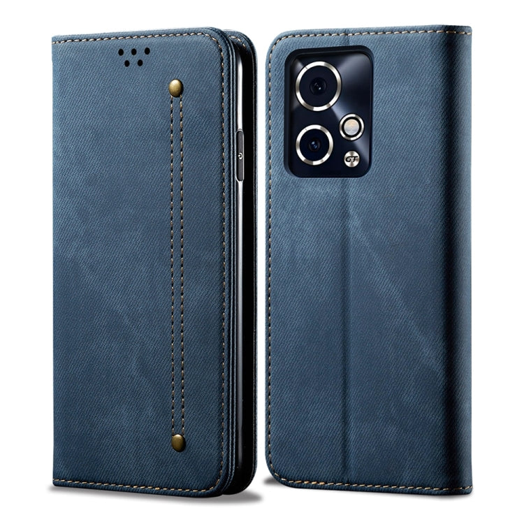 For Honor 90 GT Denim Texture Flip Leather Phone Case(Blue) - Honor Cases by PMC Jewellery | Online Shopping South Africa | PMC Jewellery | Buy Now Pay Later Mobicred