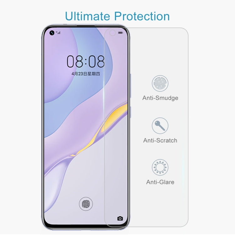 For Huawei nova 7 50 PCS Half-screen Transparent Tempered Glass Film - free shipping - PMC TechLife - Order now!