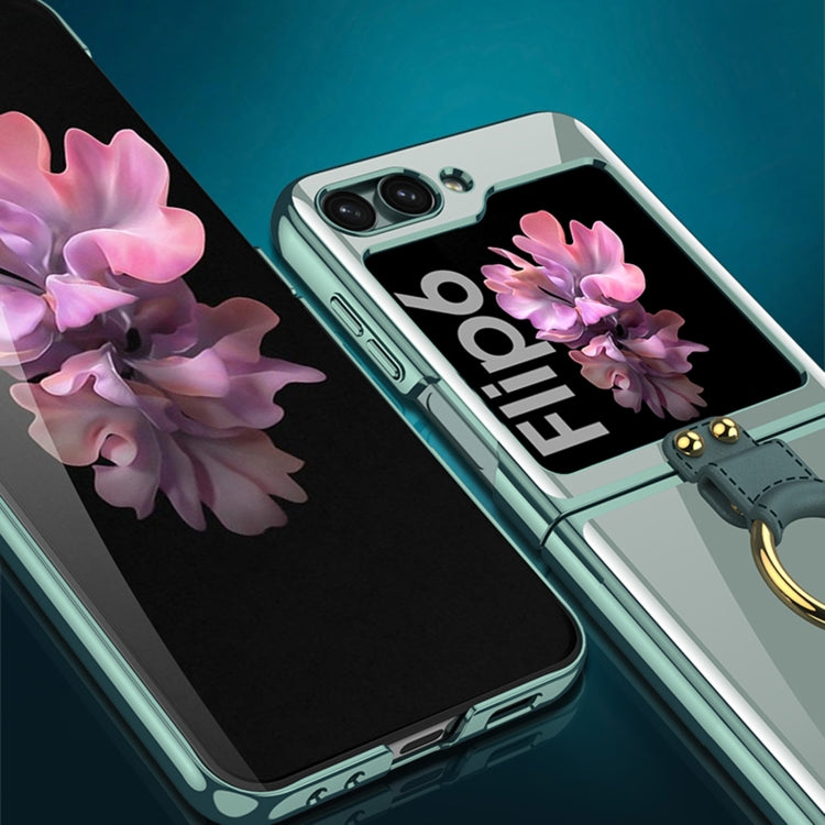 For Samsung Galaxy Z Flip6 / Flip7 FE GKK Electroplating Phone Case with Ring(Blue) - free shipping - PMC Jewellery - Order now!