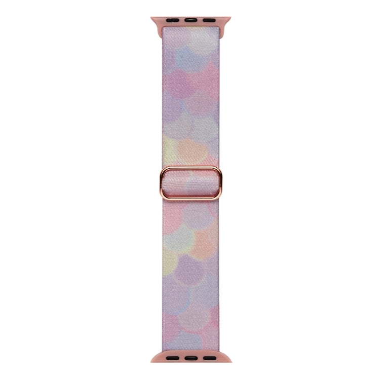 For Apple Watch 8 41mm Painted Pattern Nylon Replacement Watch Band(Symphony Bubbles) - Watch Bands by PMc TechLife | Online Shopping South Africa | PMc TechLife | Buy Now Pay Later Mobicred