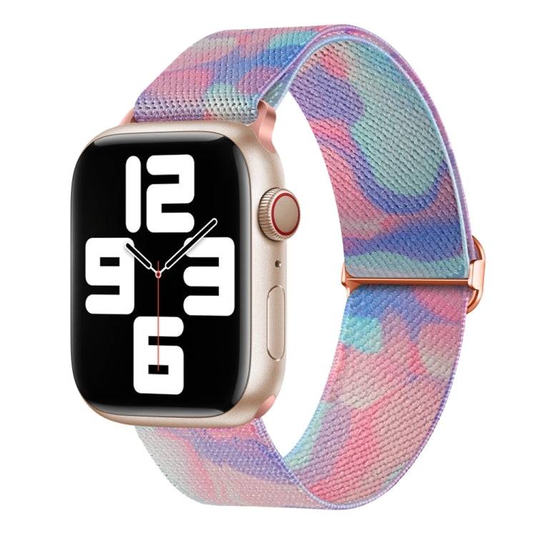 For Apple Watch 8 41mm Painted Pattern Nylon Replacement Watch Band(Water Fluid) - free shipping - PMc TechLife - Order now!