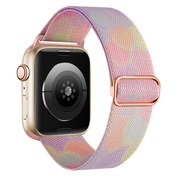 For Apple Watch 4 44mm Painted Pattern Nylon Replacement Watch Band(Symphony Bubbles) - Watch Bands by PMc TechLife | Online Shopping South Africa | PMc TechLife | Buy Now Pay Later Mobicred