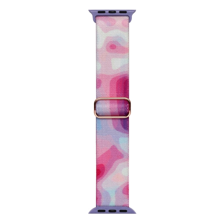 For Apple Watch 4 40mm Painted Pattern Nylon Replacement Watch Band(Ladder Purple Blue) - free shipping - PMc TechLife - Order now!