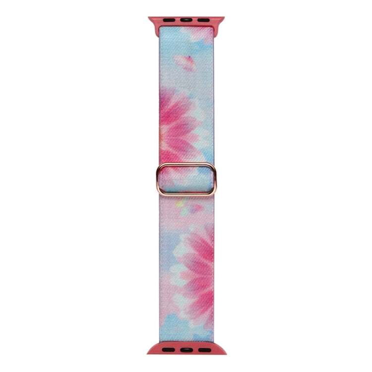 For Apple Watch SE 2023 40mm Painted Pattern Nylon Replacement Watch Band(Flower Butterfly) - free shipping - PMc TechLife - Order now!