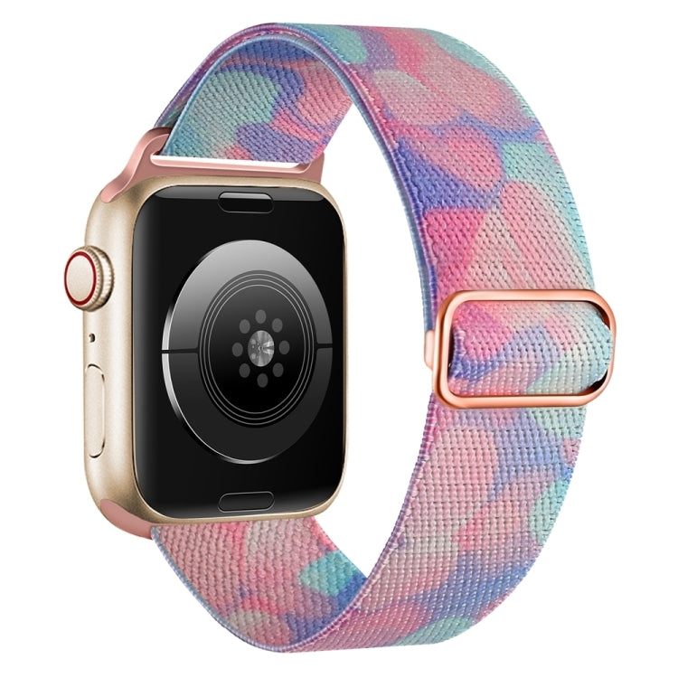 For Apple Watch 9 45mm Painted Pattern Nylon Replacement Watch Band(Water Fluid) - free shipping - PMc TechLife - Order now!