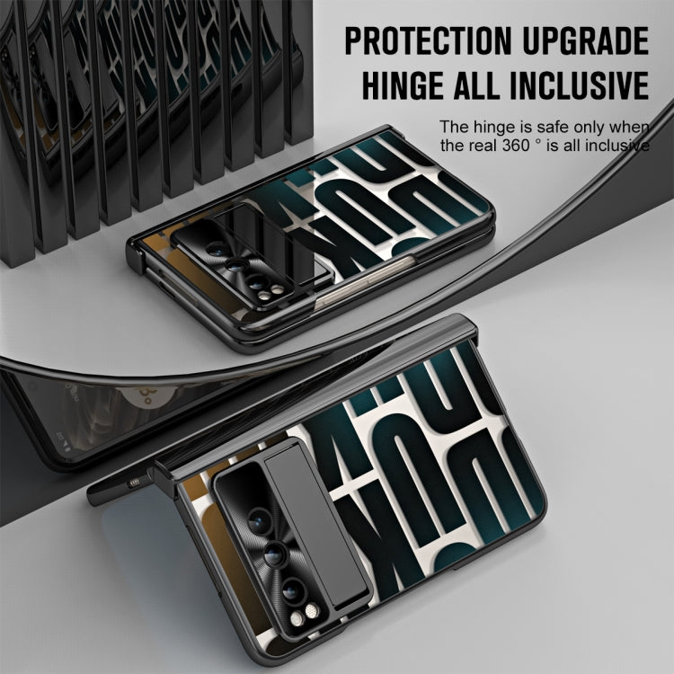 For Google Pixel Fold Integrated Electroplating Folding Phone Case(Black) - Google Cases by PMC TechLife | Online Shopping South Africa | PMC TechLife | Buy Now Pay Later Mobicred