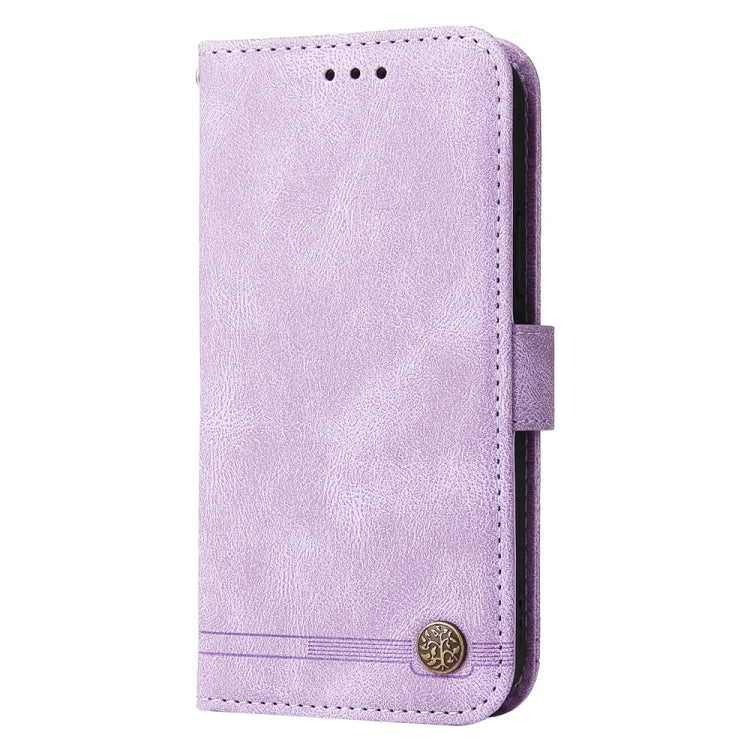 For Google Pixel 9 Skin Feel Life Tree Metal Button Leather Phone Case(Purple) - Google Cases by PMC TechLife | Online Shopping South Africa | PMC TechLife | Buy Now Pay Later Mobicred
