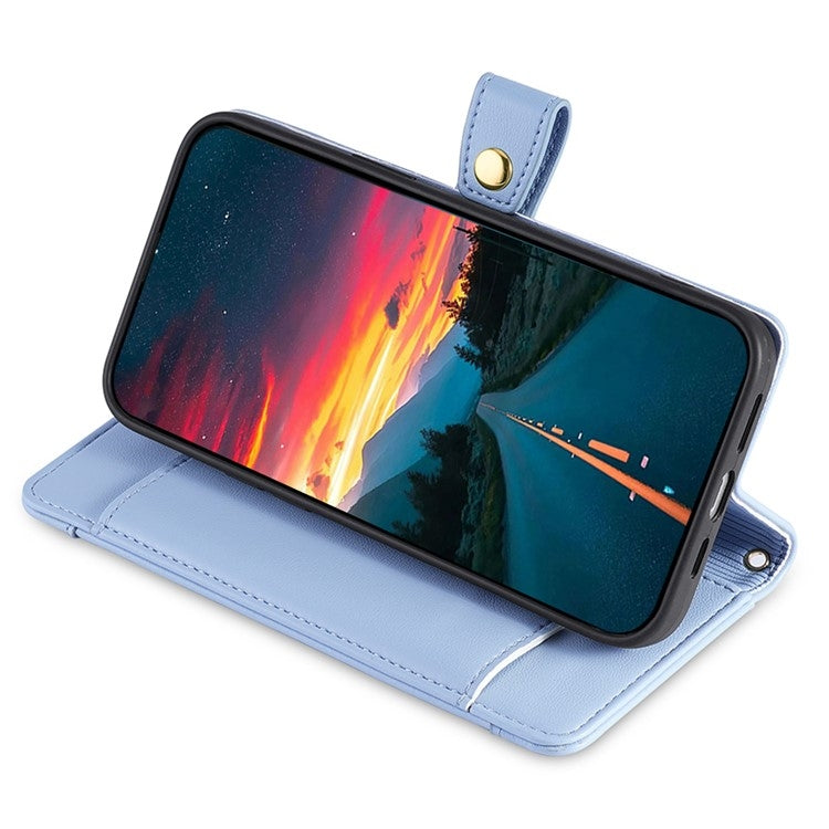 For Tecno Camon 30 Premier 5G Sheep Texture Cross-body Zipper Wallet Leather Phone Case(Blue) - free shipping - PMC TechLife - Order now!