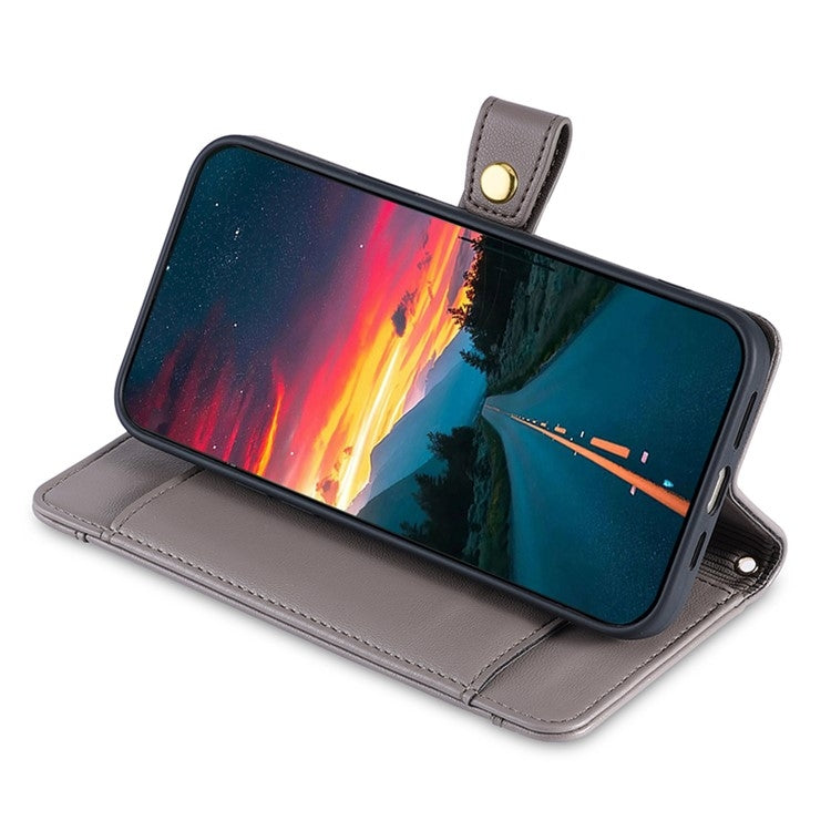 For Tecno Camon 30 Premier 5G Sheep Texture Cross-body Zipper Wallet Leather Phone Case(Grey) - Tecno Cases by PMC TechLife | Online Shopping South Africa | PMC TechLife | Buy Now Pay Later Mobicred