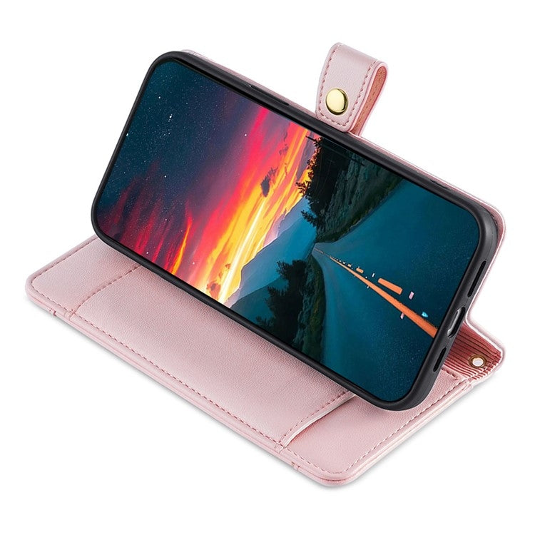 For Sharp Aquos R9 Sheep Texture Cross-body Zipper Wallet Leather Phone Case(Pink) - More Brand by PMC TechLife | Online Shopping South Africa | PMC TechLife | Buy Now Pay Later Mobicred