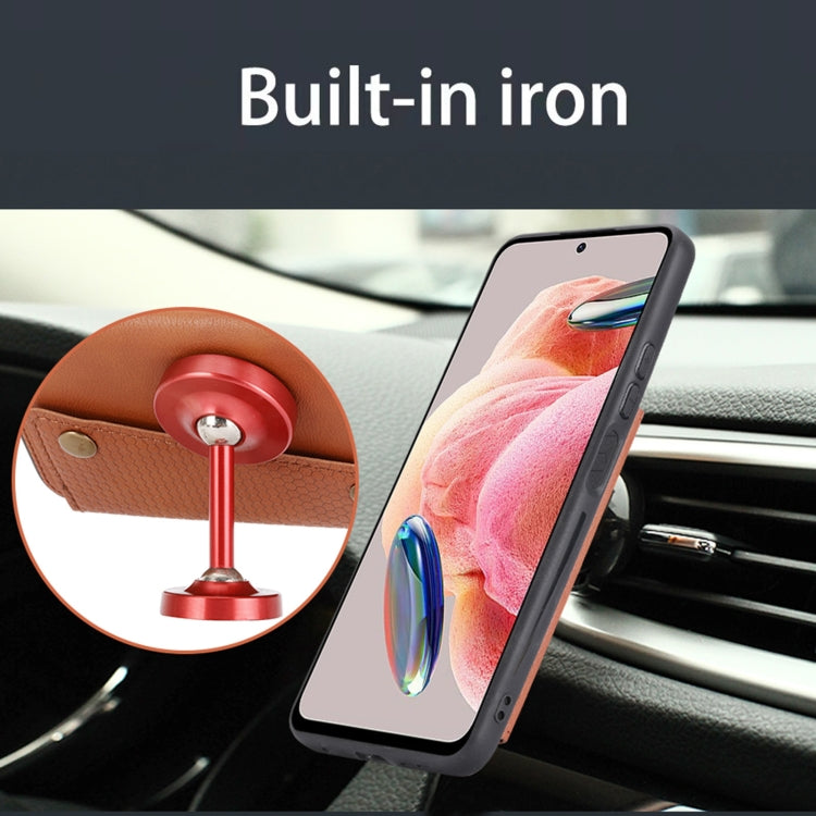 For Xiaomi Redmi Note 12 4G Global Double Buckle Card Slots Magnetic Phone Case(Black) - Xiaomi Cases by PMC TechLife | Online Shopping South Africa | PMC TechLife | Buy Now Pay Later Mobicred