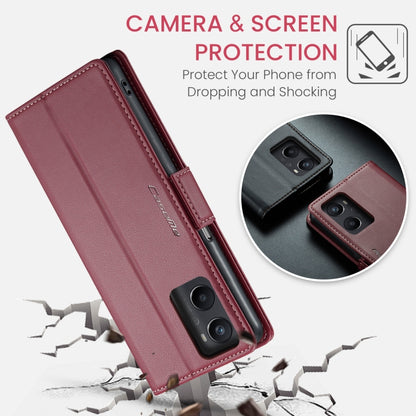 For Realme 9i 4G CaseMe 023 Butterfly Buckle Litchi Texture RFID Anti-theft Leather Phone Case(Wine Red) - Realme Cases by CaseMe | Online Shopping South Africa | PMC Jewellery | Buy Now Pay Later Mobicred