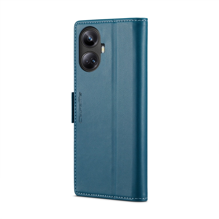 For Realme 10 Pro+ CaseMe 023 Butterfly Buckle Litchi Texture RFID Anti-theft Leather Phone Case(Blue) - Realme Cases by CaseMe | Online Shopping South Africa | PMC Jewellery | Buy Now Pay Later Mobicred