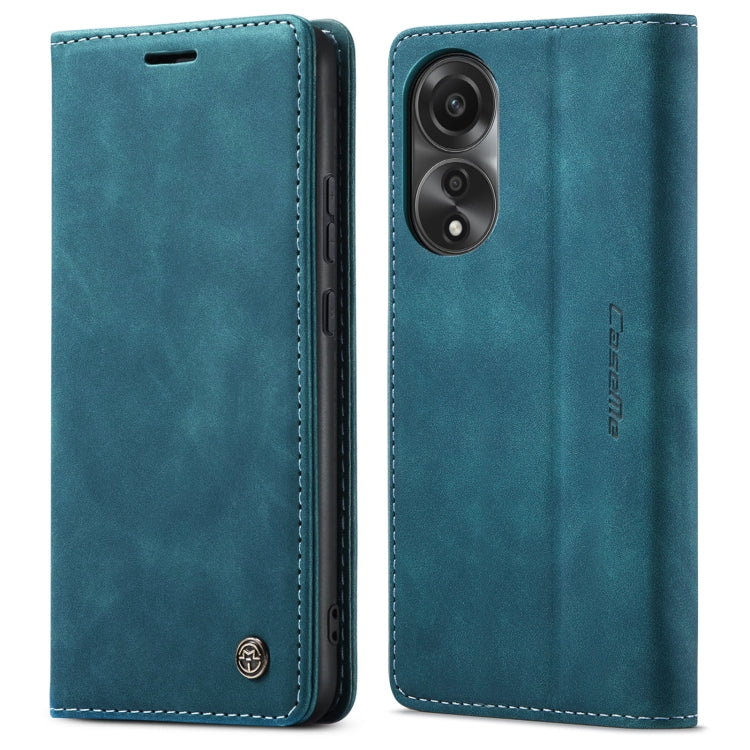 For OPPO A78 4G CaseMe 013 Multifunctional Horizontal Flip Leather Phone Case(Blue) - OPPO Cases by CaseMe | Online Shopping South Africa | PMC Jewellery | Buy Now Pay Later Mobicred