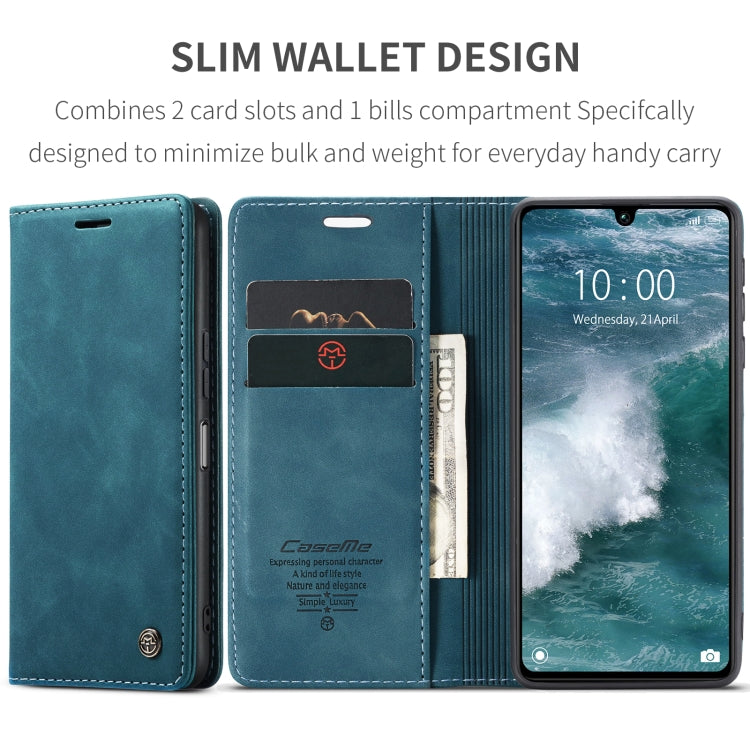 For Xiaomi Redmi 13C 4G Global / 13C 5G CaseMe 013 Multifunctional Horizontal Flip Leather Phone Case(Blue) - Xiaomi Cases by CaseMe | Online Shopping South Africa | PMC Jewellery | Buy Now Pay Later Mobicred