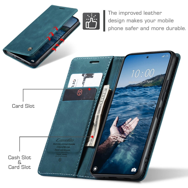For Xiaomi 14 Pro CaseMe 013 Multifunctional Horizontal Flip Leather Phone Case(Blue) - free shipping - PMC Jewellery - Order now!