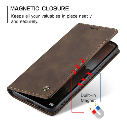 For Xiaomi Redmi Note 13 4G CaseMe 013 Multifunctional Horizontal Flip Leather Phone Case(Coffee) - Xiaomi Cases by CaseMe | Online Shopping South Africa | PMC Jewellery | Buy Now Pay Later Mobicred