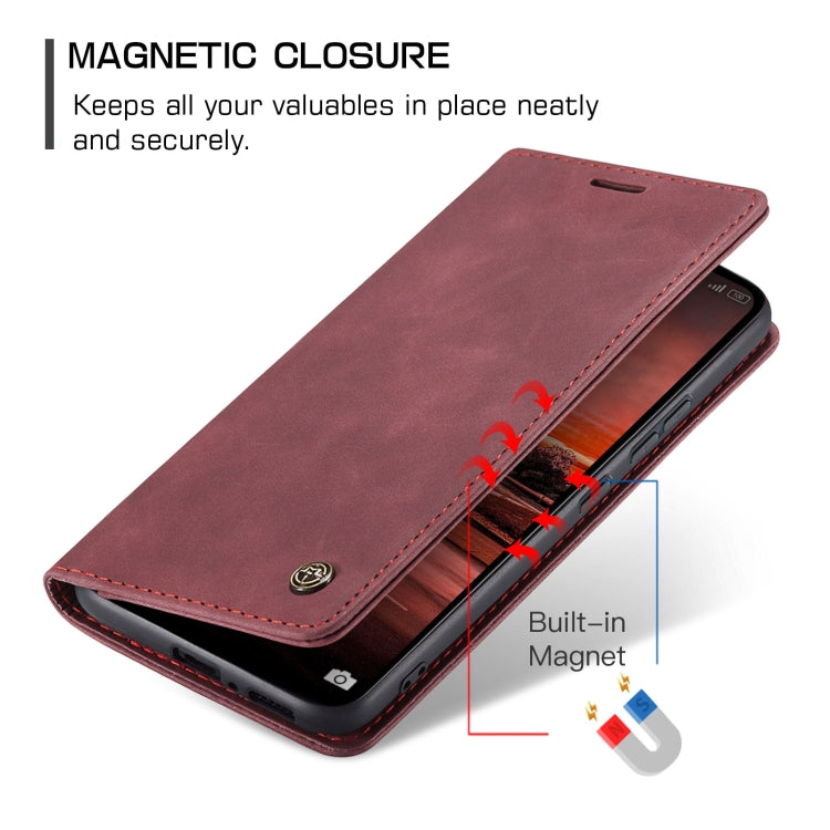 For Xiaomi Redmi Note 13 4G CaseMe 013 Multifunctional Horizontal Flip Leather Phone Case(Wine Red) - Xiaomi Cases by CaseMe | Online Shopping South Africa | PMC Jewellery | Buy Now Pay Later Mobicred