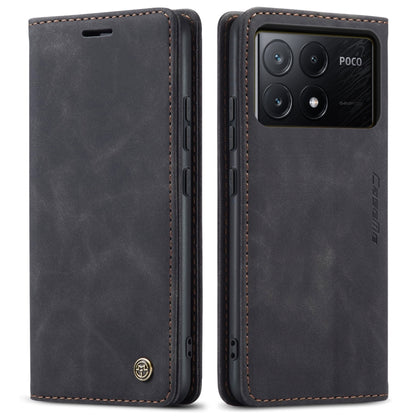 For Xiaomi Poco X6 Pro CaseMe 013 Multifunctional Horizontal Flip Leather Phone Case(Black) - Xiaomi Cases by CaseMe | Online Shopping South Africa | PMC Jewellery | Buy Now Pay Later Mobicred