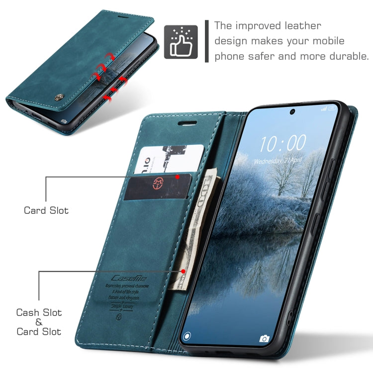 For Xiaomi Redmi K70E 5G CaseMe 013 Multifunctional Horizontal Flip Leather Phone Case(Blue) - K70E Cases by CaseMe | Online Shopping South Africa | PMC Jewellery | Buy Now Pay Later Mobicred