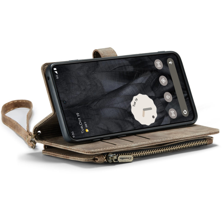 For Google Pixel 8 Pro CaseMe C30 Multifunctional Leather Phone Case(Brown) - free shipping - PMC Jewellery - Order now!