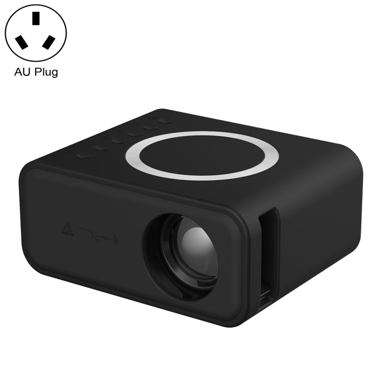 T300S 320x240 24ANSI Lumens Mini LCD Projector Supports Wired & Wireless Same Screen, Specification:AU Plug(Black) - Mini Projector by PMC Jewellery | Online Shopping South Africa | PMC Jewellery | Buy Now Pay Later Mobicred