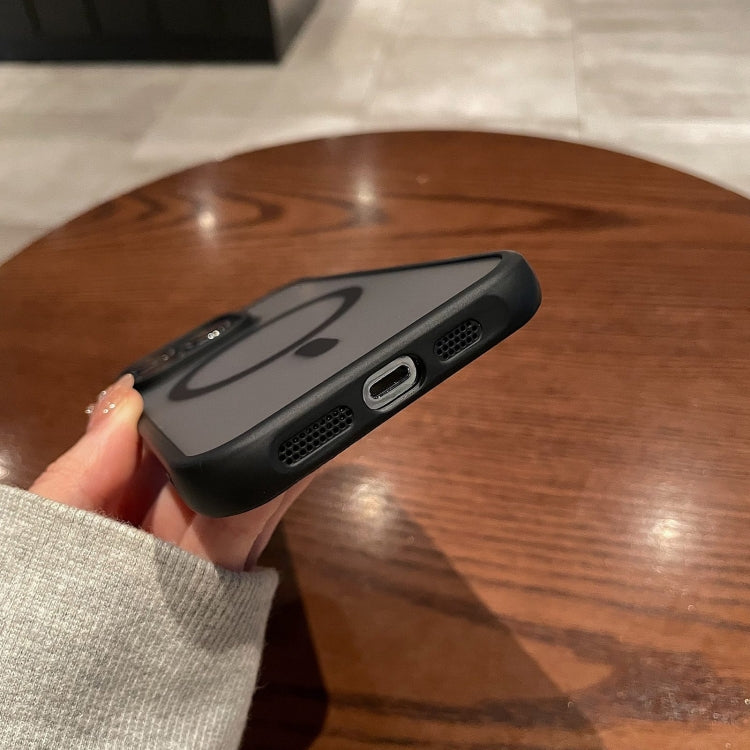 For iPhone 16 Plus MagSafe Magnetic TPU Hybrid PC Phone Case(Black) - iPhone 16 Plus Cases by PMC TechLife | Online Shopping South Africa | PMC TechLife | Buy Now Pay Later Mobicred