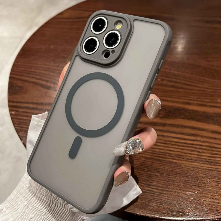 For iPhone 16 MagSafe Magnetic TPU Hybrid PC Phone Case(Titanium Gray) - iPhone 16 Cases by PMC TechLife | Online Shopping South Africa | PMC TechLife | Buy Now Pay Later Mobicred