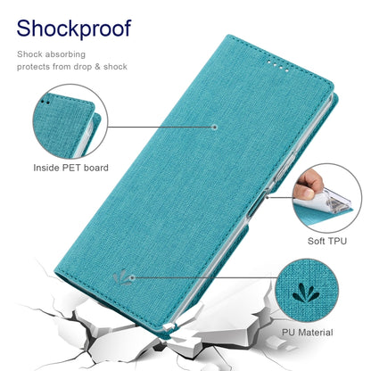 For Sharp Aquos Wish 3 ViLi DMX Series Shockproof TPU + PU Leather Magnetic Attraction Horizontal Flip Case(Blue) - More Brand by ViLi | Online Shopping South Africa | PMC Jewellery | Buy Now Pay Later Mobicred