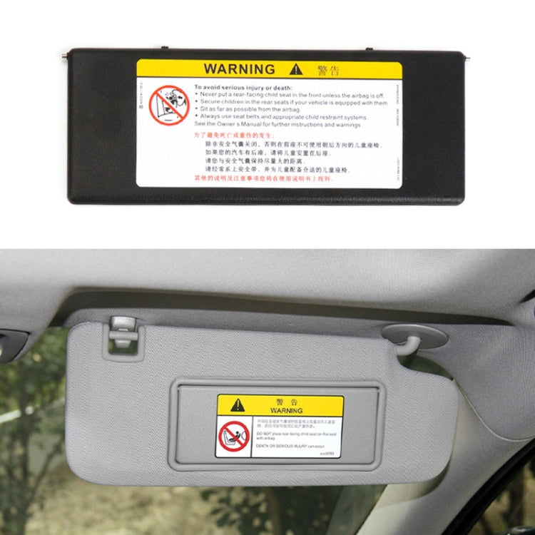 For Buick / Chevrolet Left-hand Drive Car Sun Visor Makeup Mirror 23196443(Black) - Sunglasses & Glasses Clips by PMC TechLife | Online Shopping South Africa | PMC TechLife | Buy Now Pay Later Mobicred