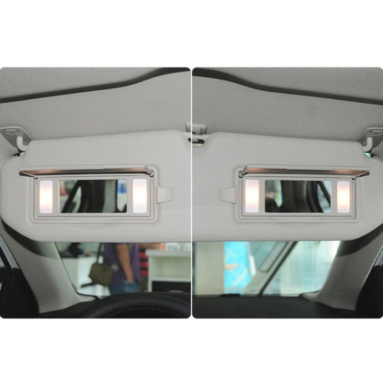 For Buick / Chevrolet Left-hand Drive Car Sun Visor Makeup Mirror 23196443(Cream) - Sunglasses & Glasses Clips by PMC TechLife | Online Shopping South Africa | PMC TechLife | Buy Now Pay Later Mobicred