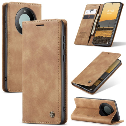 For Huawei Mate 60 CaseMe 013 Multifunctional Horizontal Flip Leather Phone Case(Brown) - Huawei Cases by CaseMe | Online Shopping South Africa | PMC Jewellery | Buy Now Pay Later Mobicred