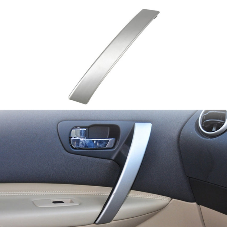 For Nissan Qashqai Left-Drive Car Door Inside Handle Cover, Type:Cover Left(Silver) - Door Handles by PMC TechLife | Online Shopping South Africa | PMC TechLife | Buy Now Pay Later Mobicred