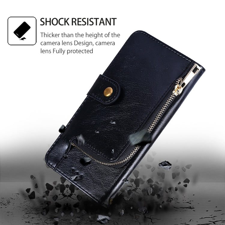 For Realme 12 5G Zipper Bag Leather Phone Case(Black) - Realme Cases by PMC TechLife | Online Shopping South Africa | PMC TechLife | Buy Now Pay Later Mobicred