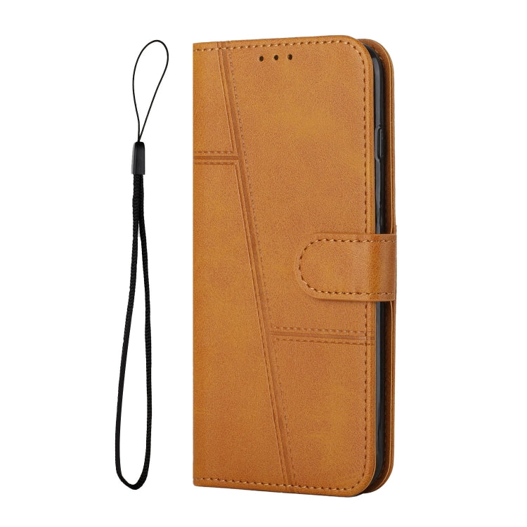 For Xiaomi Redmi K70 / K70 Pro Stitching Calf Texture Buckle Leather Phone Case(Yellow) - free shipping - PMC TechLife - Order now!
