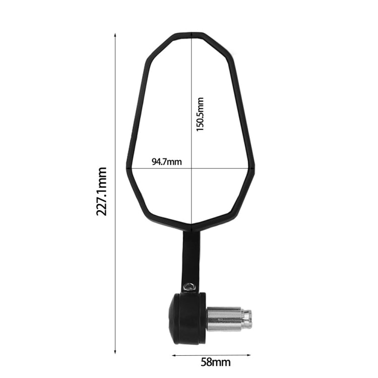 SF-172 Motorcycle Electric Vehicle Modified Handle Rearview Mirror - Side Mirrors by PMC TechLife | Online Shopping South Africa | PMC TechLife | Buy Now Pay Later Mobicred